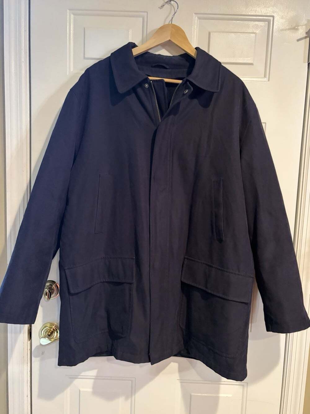 Brooks Brothers 346 Navy Winter Coat Men’s Size Large With Liner